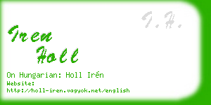 iren holl business card